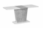 Calypso étkezőasztal 70x110 cm (fehér betonszürke) mdf nyitható