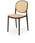 Halmar K529 szék, fekete / natúr - smartbutor
