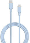  USB Type-C töltő- és adatkábel, USB Type-C, 120 cm, 3000 mA, 60W, gyorstöltés, PD, Devia Jelly, EC632, világoskék