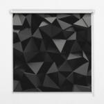  COLORAY. HU Ablak roló Fekete origami Sötétítő redőny (gumi bevonattal) 110x140 cm