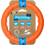 Pitch Dog PitchDog, Jucarie Inel pentru caini, portocaliu, 17cm