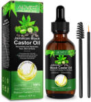 ALIVER Ulei premium de Ricin 100% Natural pentru cresterea parului, genelor, sprancenelor si unghiilor, Aliver 60 ml