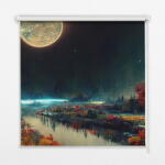  COLORAY. HU Roló függöny A folyó a holdfényben Redőny fényerő 110x180 cm