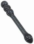 Passion Labs Black Double Dildo, Premium Glass (20 cm) Dildo