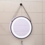 Inter Ceramic Огледалo с вградено LED осветление 60х60см Черно ICL 1398 (1398)