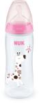 Nuk Шише със силиконов биберон NUK - First Choice, TC, 360 ml, 6 - 18 месеца, Розово (10216248-Розов)