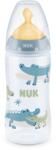 Nuk Шише с каучуков биберон NUK - First Choice, TC, 300 ml, Синьо (10741927-Син)