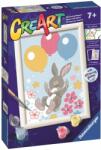 Ravensburger 235643 CreArt Repülő nyuszi lufikkal és csillogó strasszkövekkel