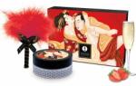 SHUNGA Erotic Art Set Cadou Shunga Kissable Massage Powder, Aroma Vin Spumant si Capsuni, 75 gr