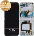 Motorola Razr 40 - Ecran LCD + Sticlă Tactilă + Ramă (Vanilla Cream) - 5D68C22835 Genuine Service Pack, Vanilla Cream