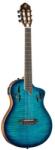 Ortega Guitars RTPDLX-FMA Chitară electro-clasică Flamed Maple Culoare albastră + husă (RTPDLX-FMA)