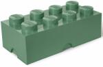 LEGO® Cutie depozitare LEGO 2x4 verde masliniu Quality Brand