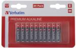 Verbatim ALKALINE BATTERY AAA 20 PACK (HANGCARD) (49876) - TechnoGear