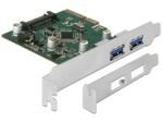 Delock 2x USB 3.1 Gen 2 bővítő kártya PCI-E (90298) (delock90298)