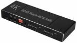 HOPE R Switch HDMI 1.4b HDCP 2.2 MATRIX 4in 2out, 4Kx2K , extractor Audio, 2 x optical, Audio L R cu EDID si telecomanda IR, negru (S4I2OMHD4kAHP)