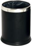 Probbax Dupla falú fém szemétkosár, 10 l, fekete