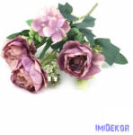  3 fejes fodros peónia 32 cm - Mályva