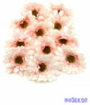  Gerbera selyemvirág fej 8 cm 11 db/csomag - Cirmos Barack