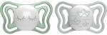 Chicco Physio Light Physio Forma Night биберон 16-36 m Green/Grey 2 бр