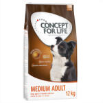 Concept for Life Concept for Life Preț special! 2 x 12 / 4 kg hrană uscată câini - Medium Adult