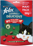 FELIX Felix 3 + 1 gratis! Snackuri pisici - Naturally Delicious Vită & goji (4 x 180 g)