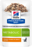 Hill's Prescription Diet 12x85g10 + 2 ingyen! Hill’s Prescription Diet nedves macskatáp - Metabolic Weight Management csirke