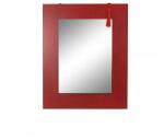 DEKODONIA Oglindă de perete DKD Home Decor Oglindă Brad Roșu Negru MDF (70 x 2 x 90 cm)