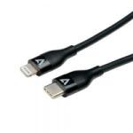 V7 Cablu USB-C la Lightning V7 V7USBCLGT-1M Negru
