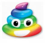 BigBuy Saltea gonflabilă Rainbow Poo (107 x 121 x 26 cm)