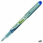 Pilot V Pen Pen cu cerneală lichidă de unică folosință Penita de caligrafie Blue Steel 0, 4 mm (12 buc)