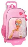 Barbie Geanta de scoala cu roti Barbie Girl Pink 14 L