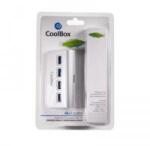 CoolBox Hub USB CoolBox COO-HU4ALU3 Aluminiu (4 Porturi)