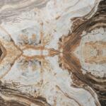 Regata Gresie exterior / interior portelanata Ocean Brown Bookmatch B, 60 x 120 cm, lucioasa, rectificata, tip marmura