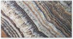 Regata Gresie rectificata exterior / interior Electic Coffee Bookmatch B, 60 x 120 cm, lucioasa, portelanata, tip marmura