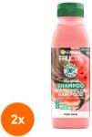  Garnier Fructis Hair Food pepene verde pentru subtire 350 ml Set 2x