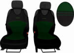 SIXTOL Active Sport bőr és alcantara autóhuzatok, két üléshez, zöld SIXTOL