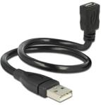 Delock 83921 ShapeCable 0, 35m USB 2.0 A apa/USB 2.0 Micro-B anya kábel (83921)