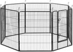 Wiesenfield Kutya járóka - ajtóval - 8 moduláris szegmens - 100 cm-es magasság (WIE-DP-100N)