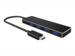 RaidSonic Hub USB Icy Box IB-HUB1410-C3, 4 porturi USB 3.0, 5000 Mbit/s (Negru) (IB-HUB1410-C3)