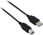 V7 V7E2USB2AB USB-A - USB-B 2.0 Adat és töltő kábel - Fekete (5m) (V7E2USB2AB-05M)