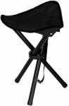 Springos Scaun de pescuit tripod, scaun de camping pliabil, negru (CS0009)