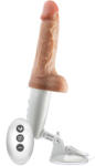 Blush Novelties Dr. Skin Silicone Dr. Hammer 7 Inch Thrusting Dildo with Handle Beige Vibrator