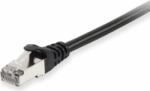 Equip S/FTP CAT6a Patch kábel 0.25m - Fekete (606101)