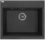 Kuchinox Chiuveta granit Kuchinox SBT 710Y, 1 cuva patrata, 57x50x21.5 cm, negru Chiuveta