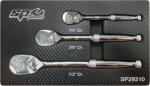 SP Tools Crowa racsnis kulcs készlet 3 db-os 90 fogas 1/2"-3/8"-1/4" - SP Tools (SP29310)