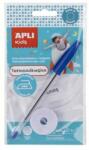 APLI Textilszalag, vasalható, 200x10 mm, tollal, APLI Kids, fehér (LCA17796) - jatekotthon