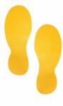 Durable Marcaje de podea `FOOTPRINTS`, galbene, 5 perechi
