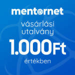 Szolgáltatás MentorNet Vásárlási utalvány 1.000 Ft értékben (VASU1000)