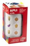 APLI Fejlesztő matricák, 20mm, zöldség, APLI Kids "Stickers", vegyes minták, 900 etikett/tekercs (LCA19716) - jatekotthon
