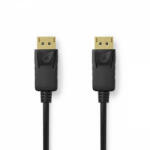 Nedis DisplayPort kábel | DisplayPort Dugasz | DisplayPort Dugasz | 8K@60Hz | Nikkelezett | 2.00 m | Kerek | PVC | Fekete | Label (CCGL37014BK20)